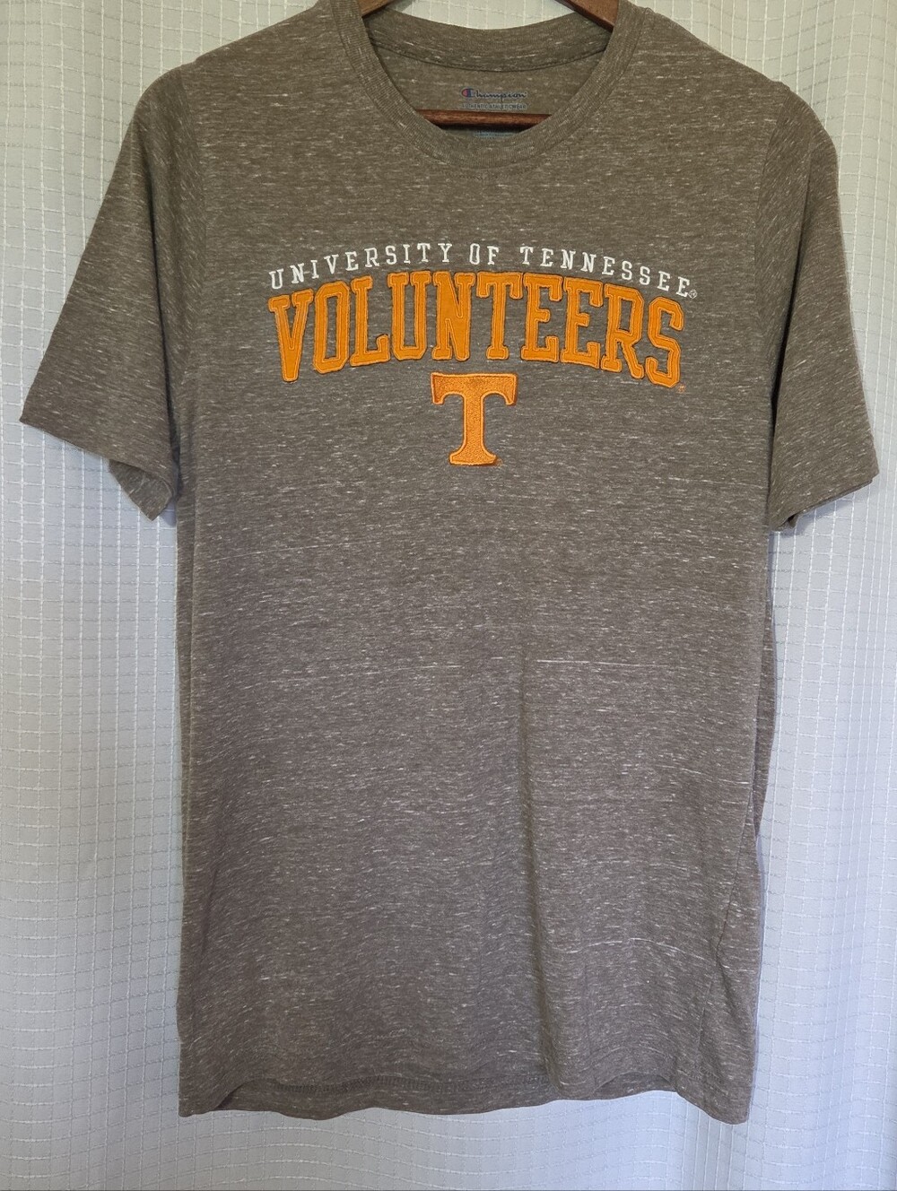 Champion Tennessee Volunteers T Shirt Mens Med Taupe Short Sleeve Athletic